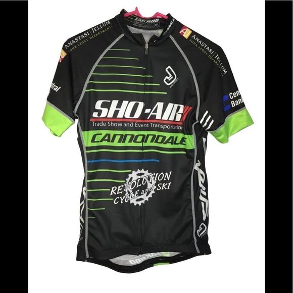 Men’s Jakroo Shriners Team Jersey SHO-AIR Cannondale Full zip Green Sz XL‎ - Picture 1 of 5